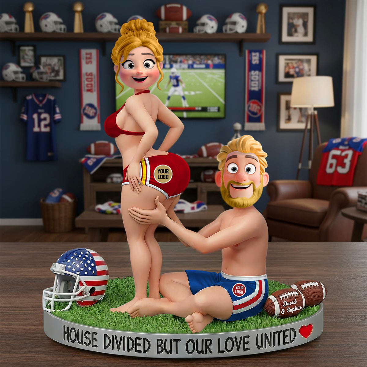 Sport Couple Love United Acrylic Plaque - Personalized Gifts For Couple 04hutn130126-Homacus