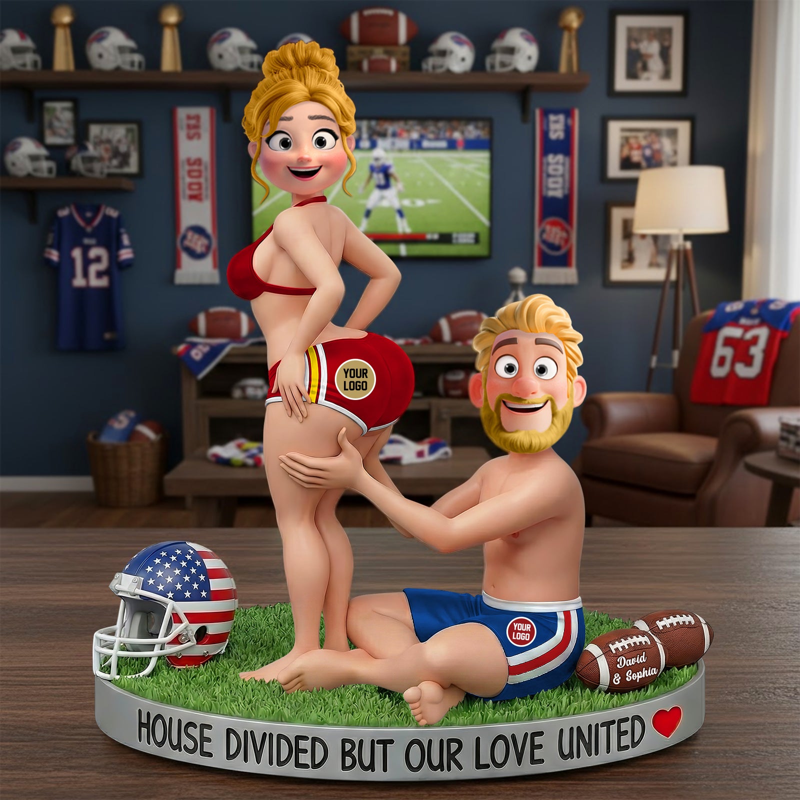 Sport Couple Love United Acrylic Plaque - Personalized Gifts For Couple 04hutn130126-Homacus