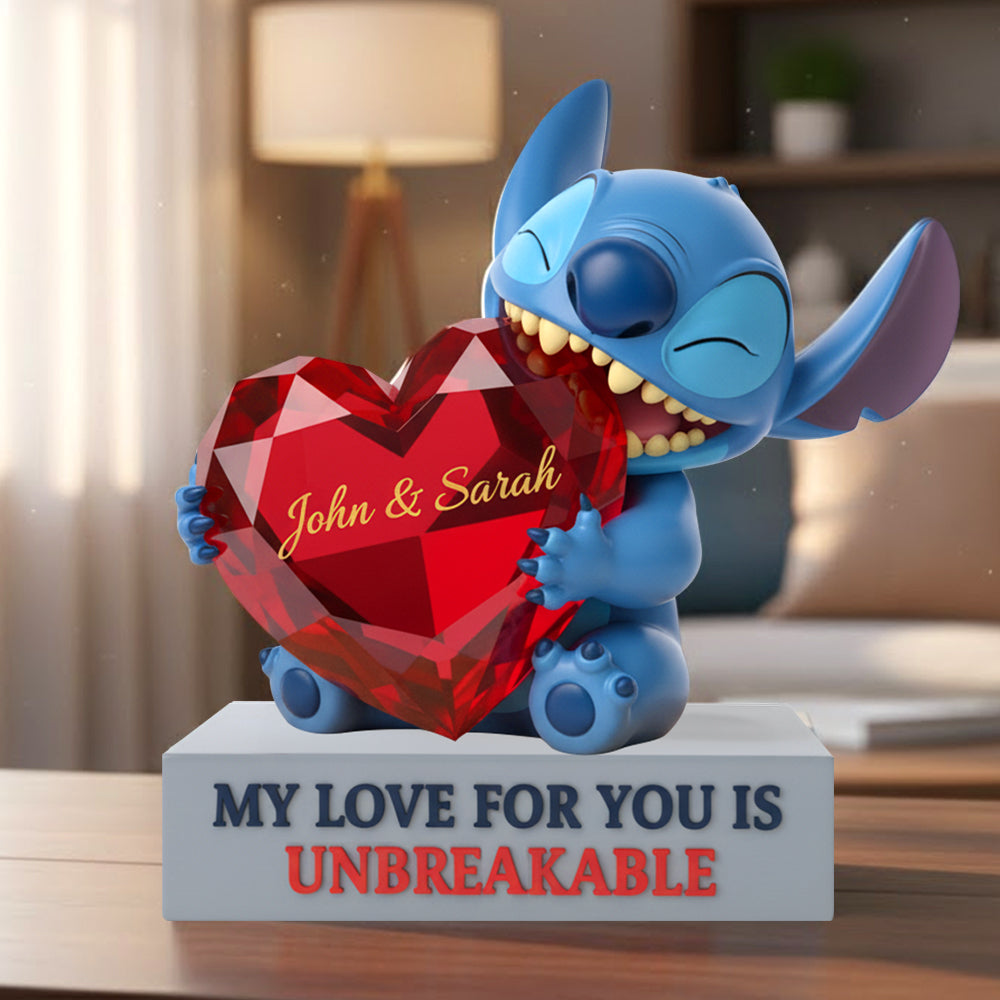 Blue Alien Acrylic Plaque - Personalized Gifts For Couple 04hytn161225-Homacus