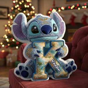 Tropical Alien Alphabet Pillow - Personalized Gift For Adventure Lovers 02TGLU071125-Homacus