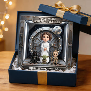 Raising Rebels With Love Acrylic Plaque - Personalized Gift For Mom 03NADT300326-Homacus