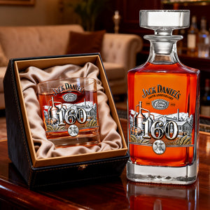 Celebrating 160th Anniversary Decanter Set - Personalized Gifts 03naqn120226-Homacus