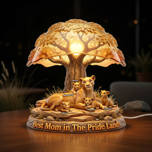 Predator Mom And Kids Light Box - Personalized Gifts For Mother's Day Acrylic Light Box 03NADH100426-Homacus