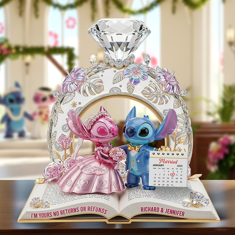 Romantic Aliens Acrylic Plaque - Personalized Anniversary Gifts For Couple 04tgqn230625-Homacus