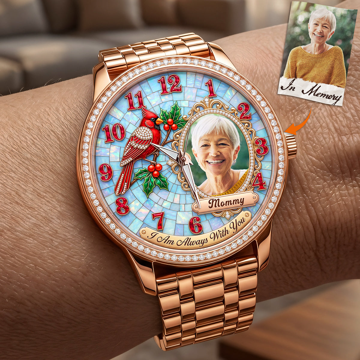 Always By Your Side Mesh Strap Quartz - Custom Photo Gifts To Remember Loved One 01huta270526-Homacus