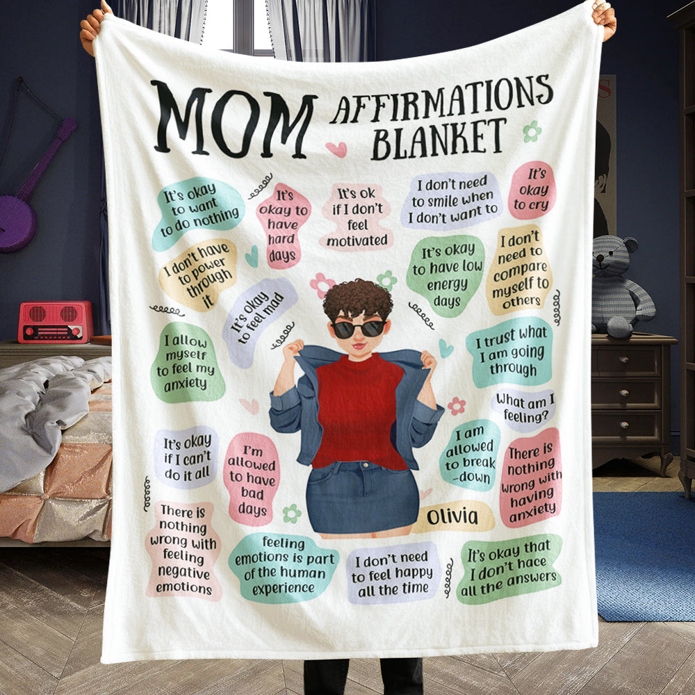 Personalized Gifts For Mom Blanket Cool Mom 01KADT301224PA-Homacus