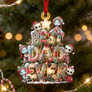 Little Spooky Christmas Crew Ornament - Personalized Gifts For Parents 052PADH190826