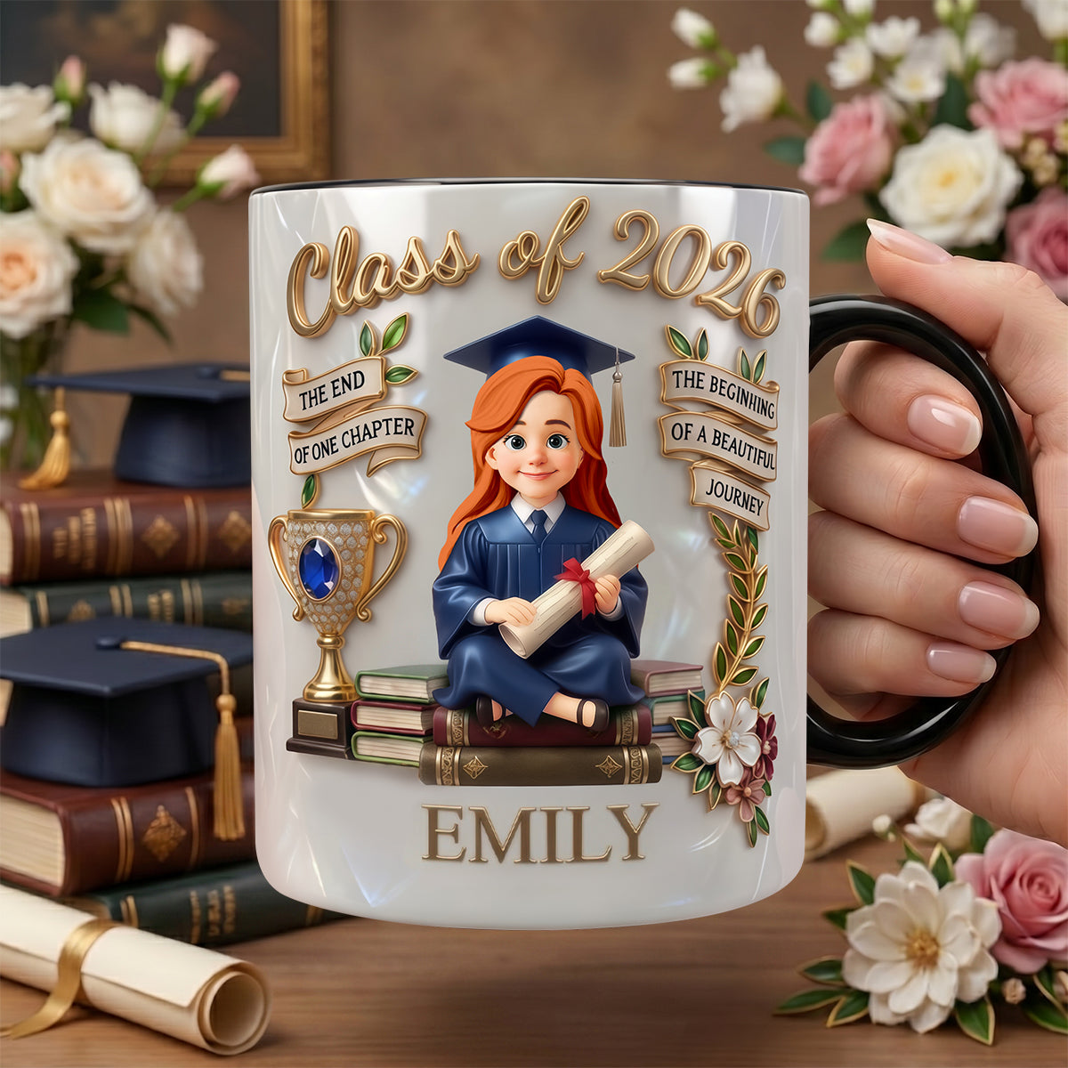 Class Of 2026 Accent Mug - Personalized Graduation Gifts 01TYDH220426-Homacus