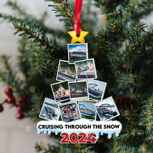 Pontoon Custom Photo Acrylic Christmas Ornament 05HUPU270924 ct141124-Homacus