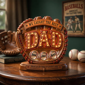 Proud Baseball Dad Acrylic Plaque - Personalized Gifts For Dads 011PADH250426-Homacus