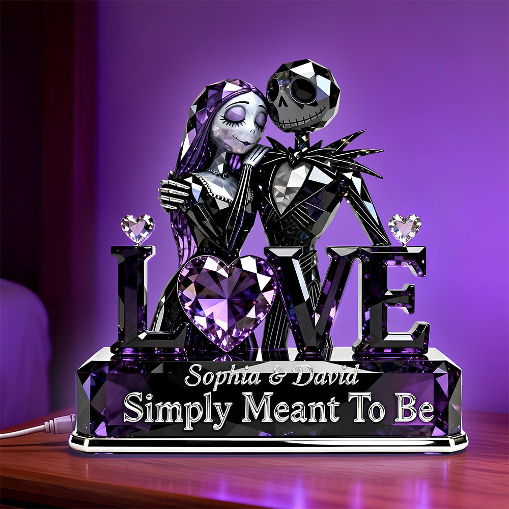 Spooky Couple Light Box Personalized Gifts For Couple 06TODT311225