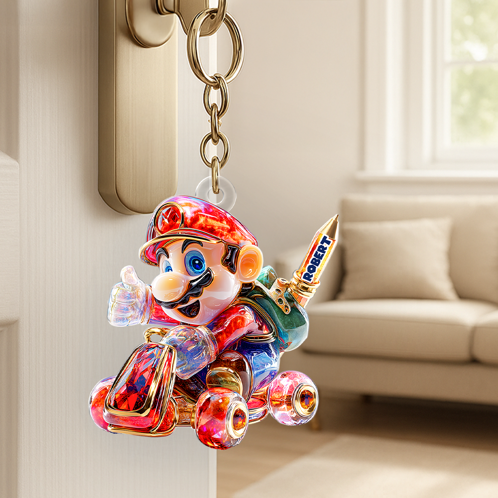 Personalized Gifts For Car Game Fans Keychain, Back To School 05TGPU170625-Homacus