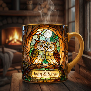 Owl Couple Valentine Coffee Mug - Personalized Gifts For Couple 03hyta160126-Homacus