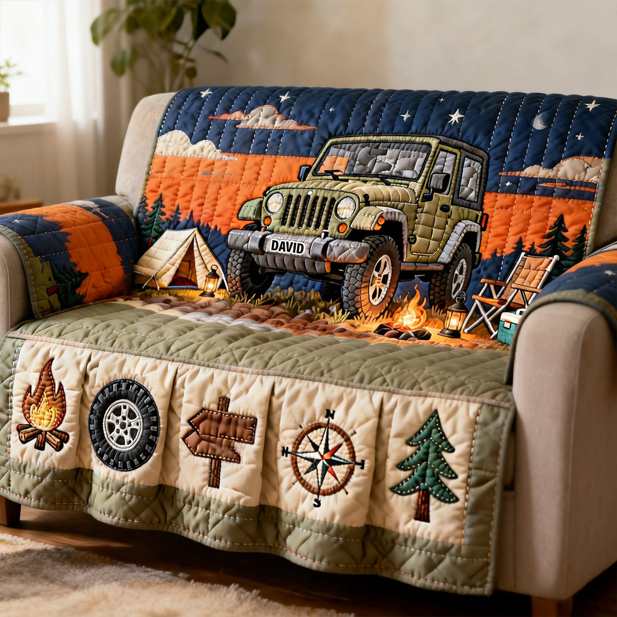 Personalized Gifts For Off Road Car Lovers Quilted Sofa Cover 03natn240126-Homacus