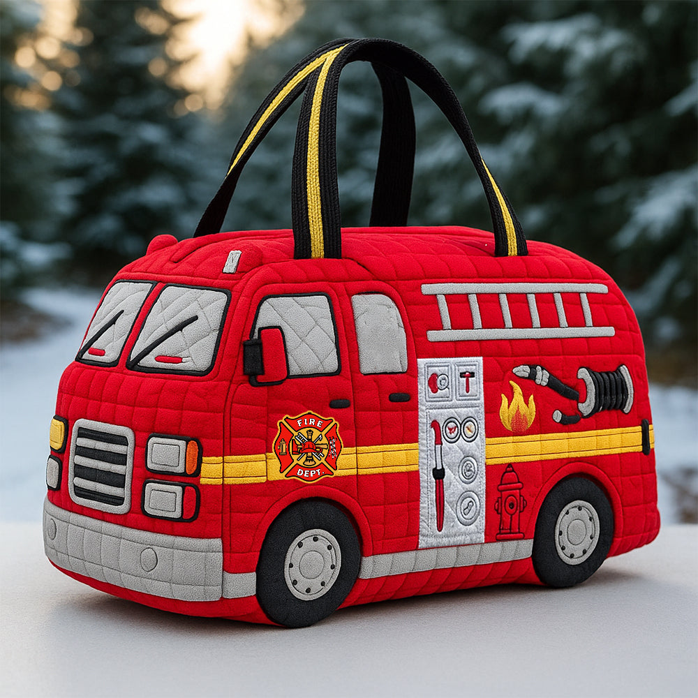 Firefighter Christmas Quilted Duffle Bag Gifts For Firefighter 03HYTN060925-Homacus