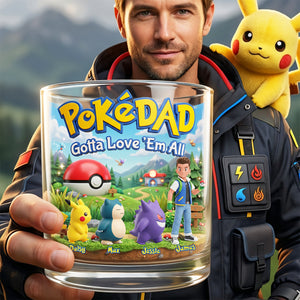Adventure Game Dad And Kids Round Glass - Personalized Gifts For Dad 03nata200526