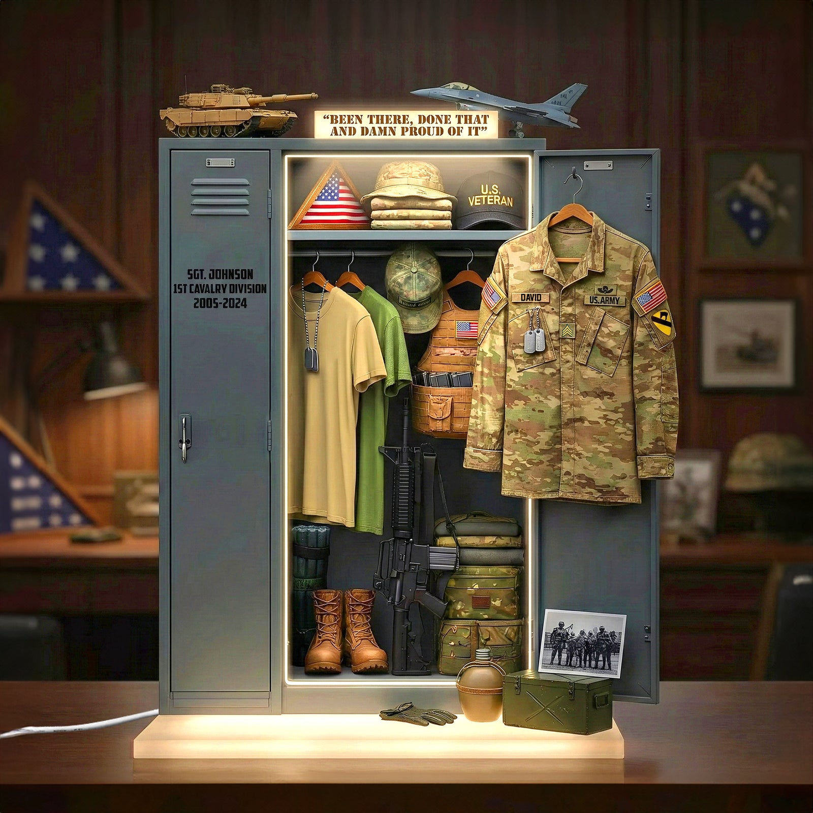 Military Personal Locker Light Box, Personalized Gifts For Veteran 01qhtn201225-Homacus