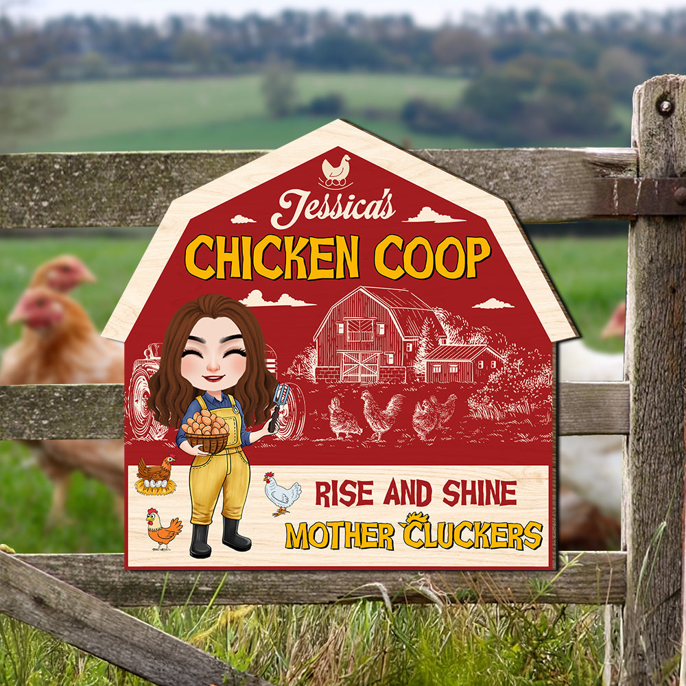 Custom Chicken Coop Signs - Personalized Sign 04ohtn070225hh-Homacus