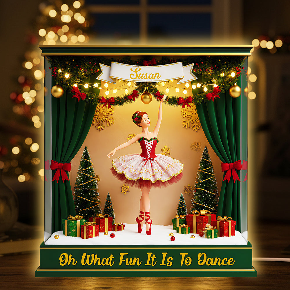Ballet Christmas Light Box Personalized Dancer Gifts 03PGDT101125-Homacus