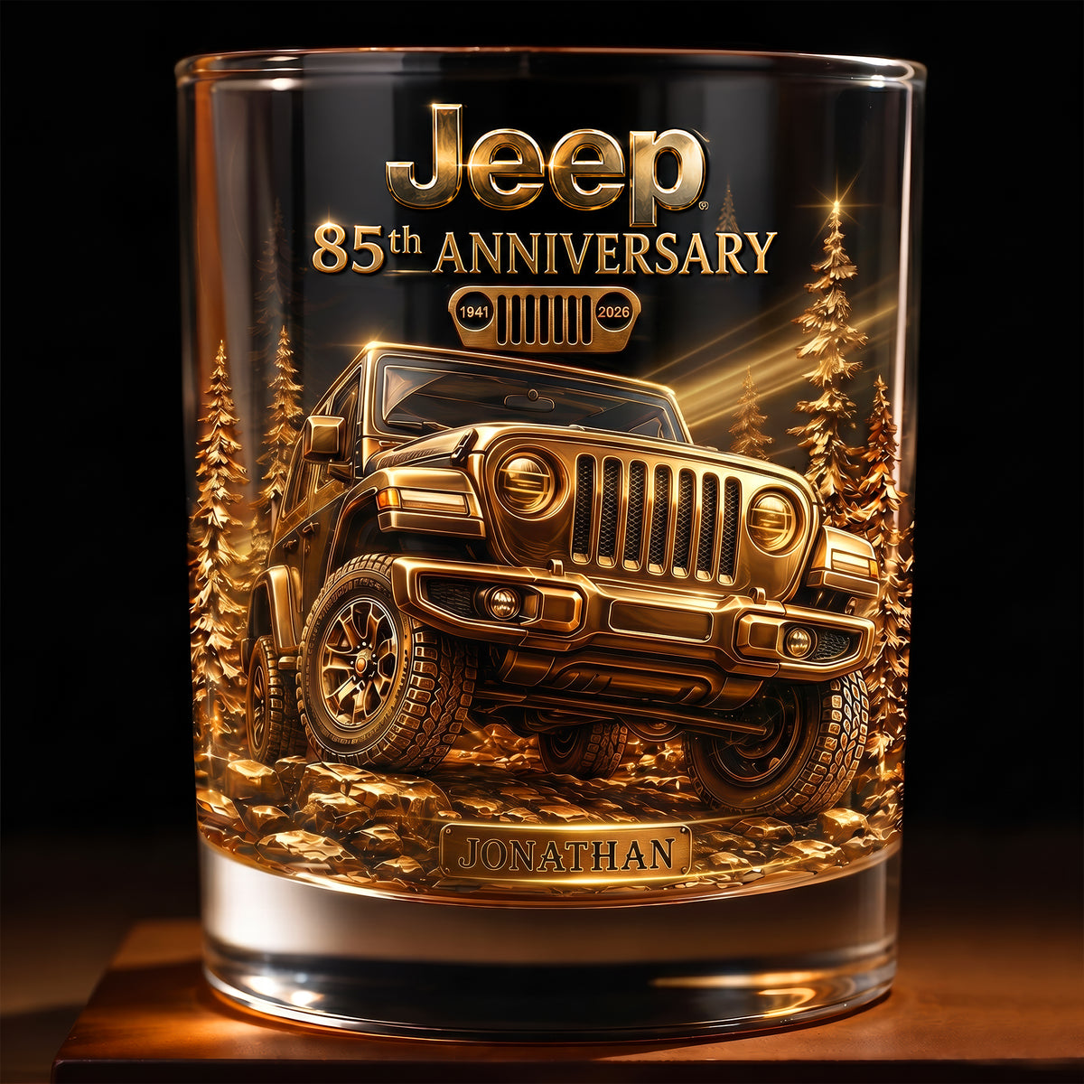 Off-road Glory Round Glass, Personalized Gifts For Off-road Lovers 05qhqn220626