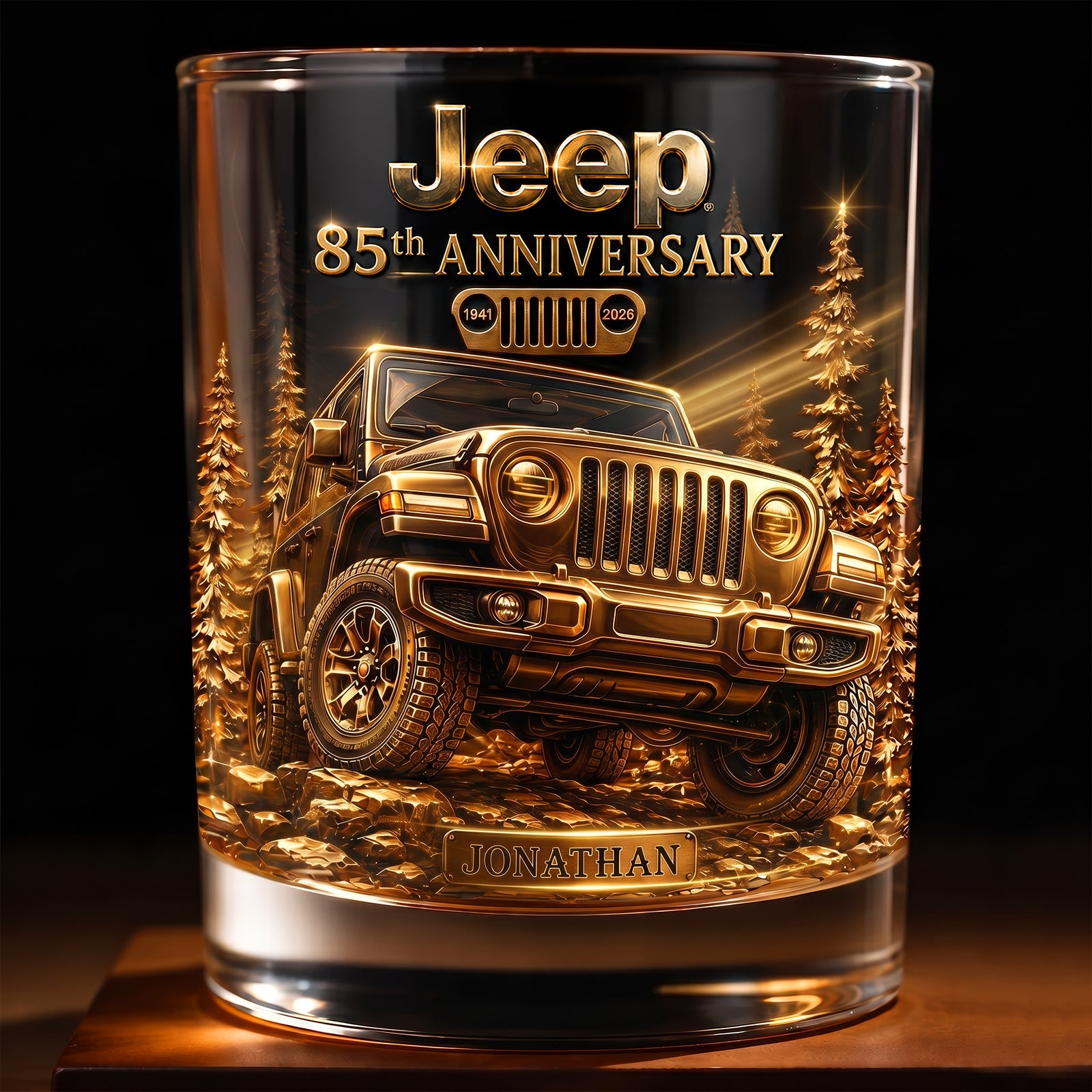 Off-road Glory Round Glass, Personalized Gifts For Off-road Lovers 05qhqn220626-Homacus