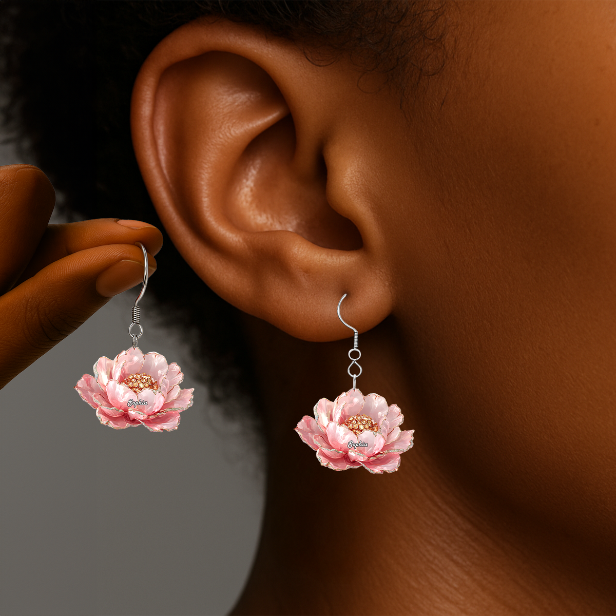 Birth Month Flowers Earrings - Personalized Gift For Flower Lovers 04TGLU130625-Homacus