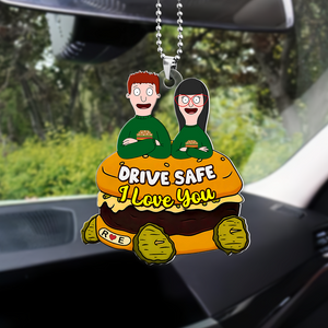 Personalized Gifts For Couple Car Ornament, Drive Safe I Love You 05tgpu080125hg-Homacus