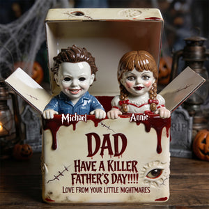 Horror Dad and Kids Acrylic Plaque - Personalized Gifts For Dad 01tgdh210526-Homacus