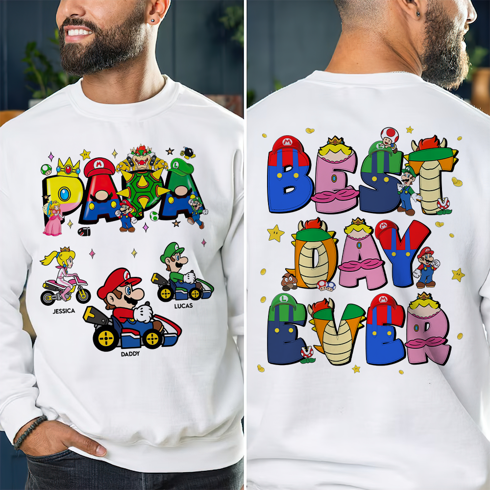 Best Day Ever Dad Shirt - Personalized Gifts For Dad 04HUPU280325-Homacus