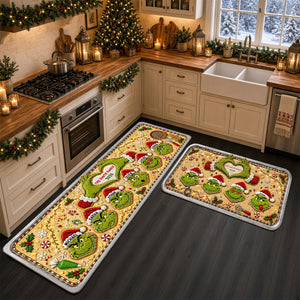 Mischievous Gingerbread Family Runner Rug - Personalized Christmas Gifts 03nadt050926-Homacus