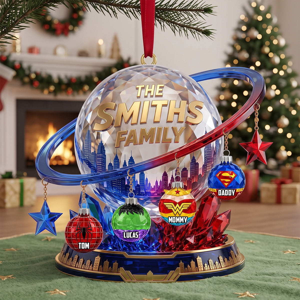 Family Ornament - Personalized Christmas Gifts 02OHTN030926