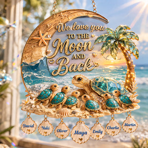 Mother Turtle And Baby Suncatcher - Personalized Gifts For Mom 06TOMG200326-Homacus