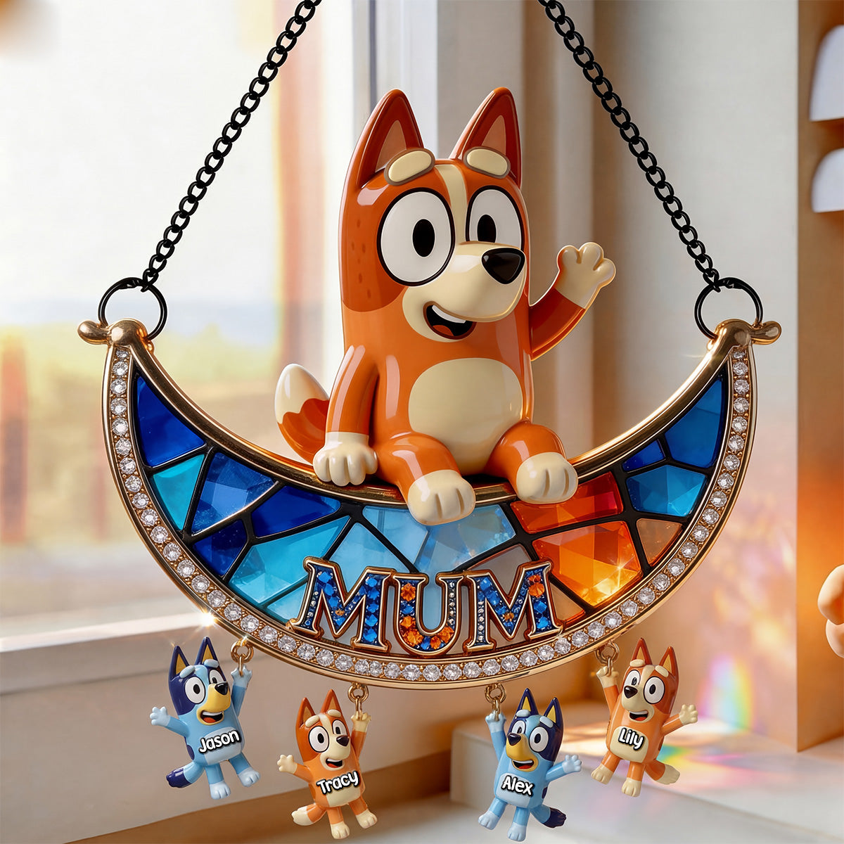 Love Mom Suncatcher - Personalized Gifts For Mothers 05kimg170326-Homacus