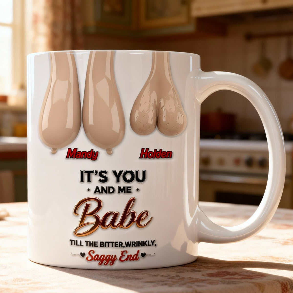 Old Couple Forever Mug - Personalized Gifts For Couple 04OHMG060125-Homacus
