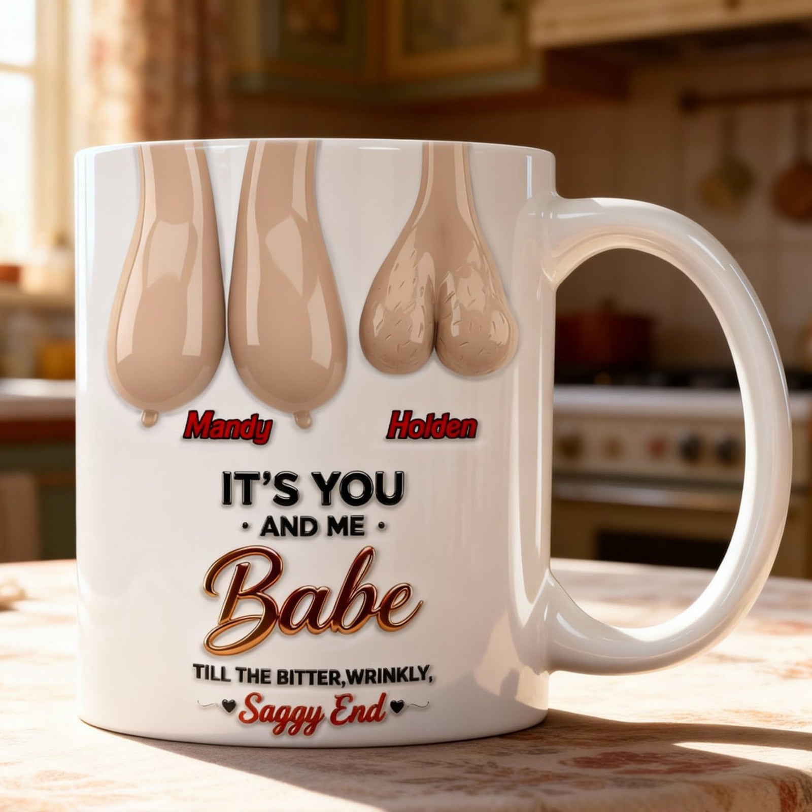 Old Couple Forever Mug - Personalized Gifts For Couple 04OHMG060125-Homacus