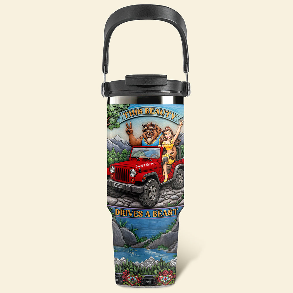 Monster & Princess Off-road Couple Tumbler - Personalized Gifts For Off-road Girl 01qhqn190625-Homacus