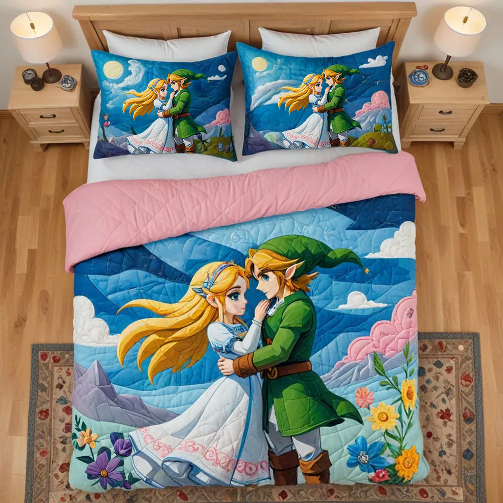 Personalized Gifts For Adventure Game Loving Couple Lover Quilt Bedding Set 04qhtn220125-Homacus