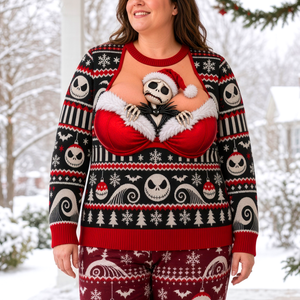 Fun Spooky Christmas Sweater - Personalized Gifts For Her 04tyqn121026-Homacus