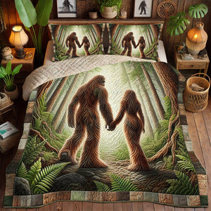 Gifts For Bigfoot Couple Quilt Bedding Set Special Line 01TODT160125-Homacus