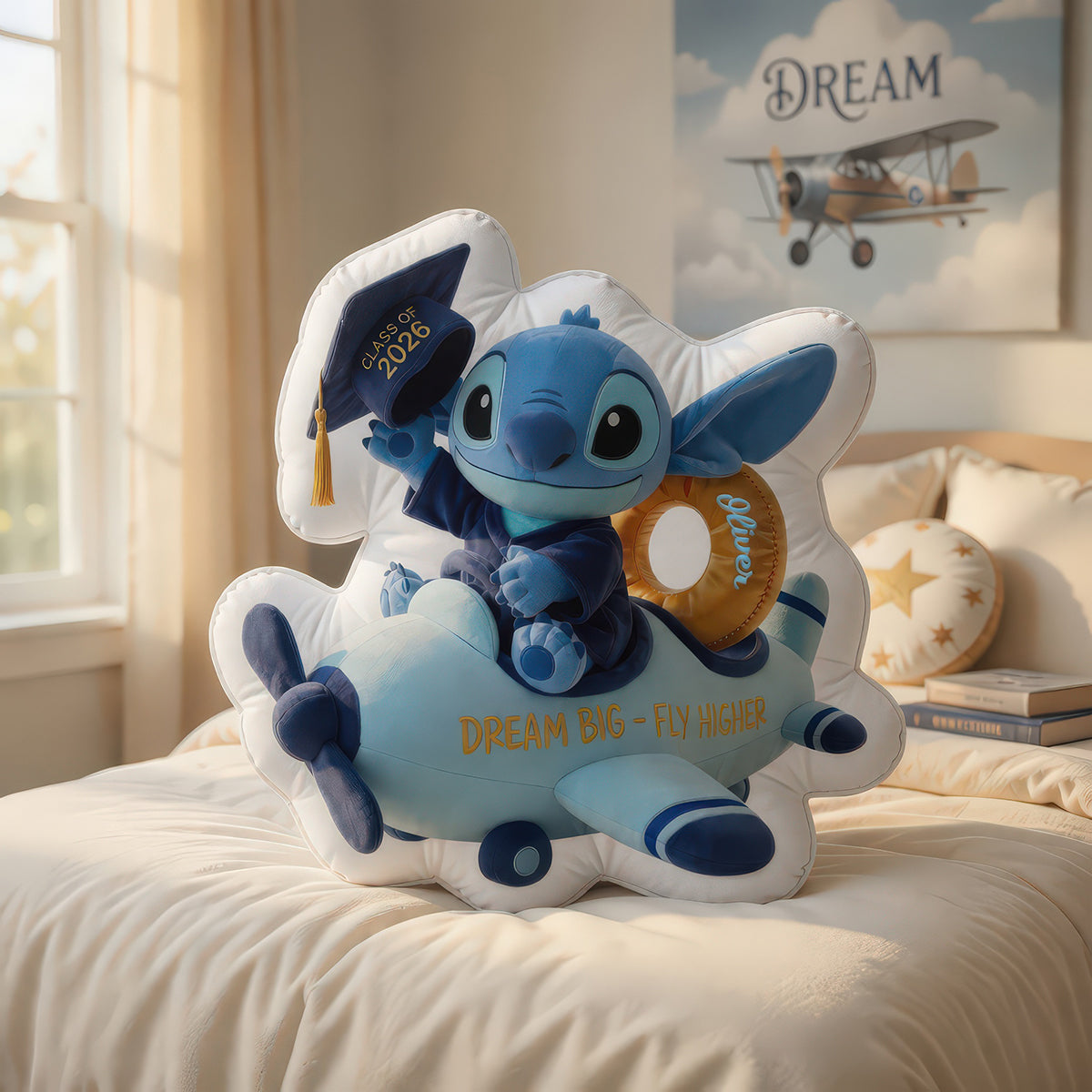 Dream Big Fly Higher Pillow - Personalized Gifts For Graduates 05padh120526-Homacus