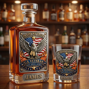 Veteran Decanter Set - Personalized Drinking Gifts For Veteran 03kidt240226-Homacus