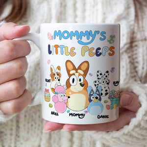 Personalized Gifts For Mom Coffee Mug 05kalu240125 Mommy's Little Peeps-Homacus