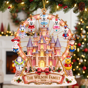 Magical Snowman Family Christmas Ornament - Personalized Gifts For Family 01naqn080926