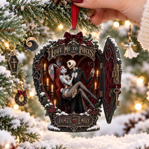 Love Me To Pieces Christmas Ornament - Personalized Gifts For Couple 03halu081026-Homacus