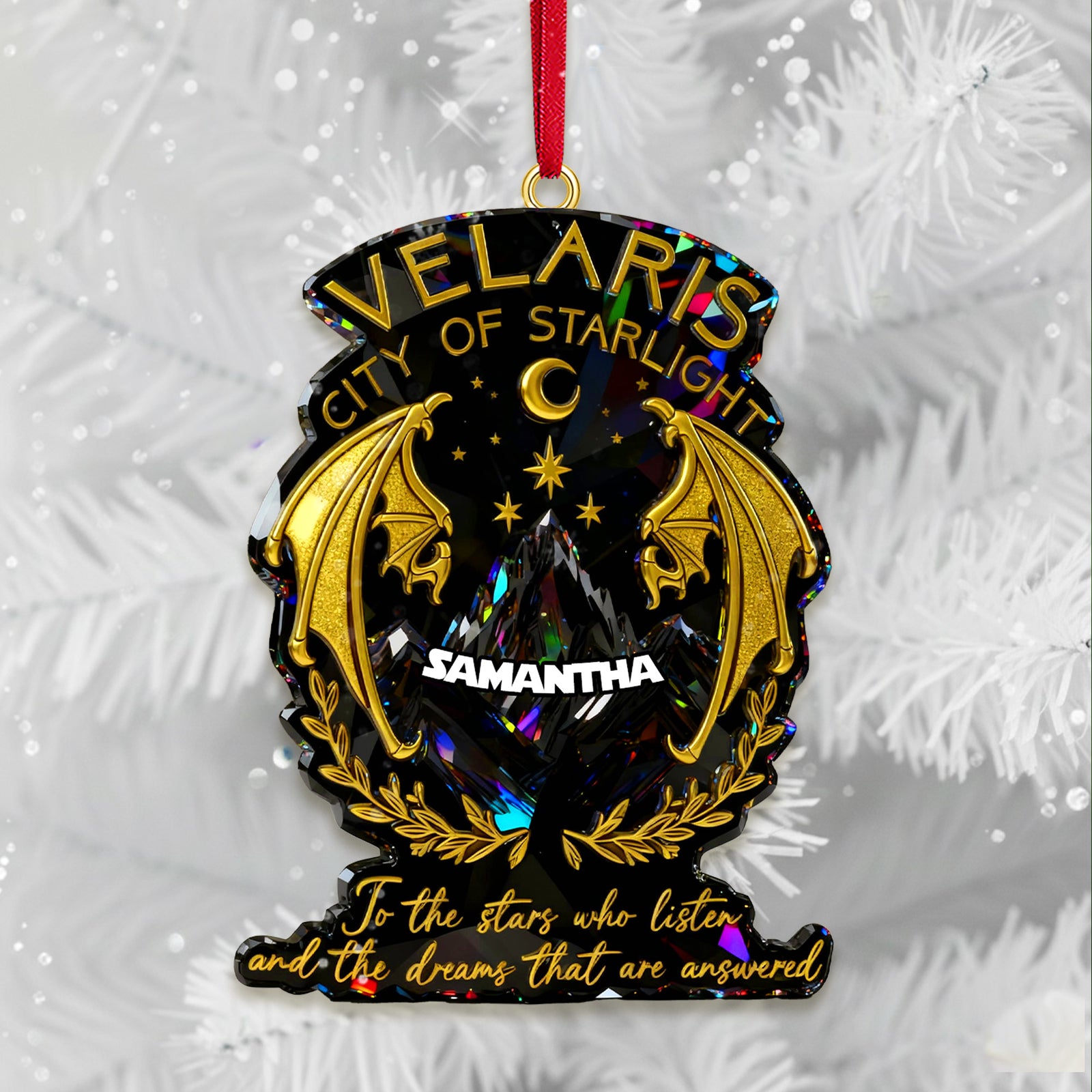 Dreamy City Of Star Ornament, Personalized Gifts For Fantasy Novel Fans 01QHMG131025-Homacus