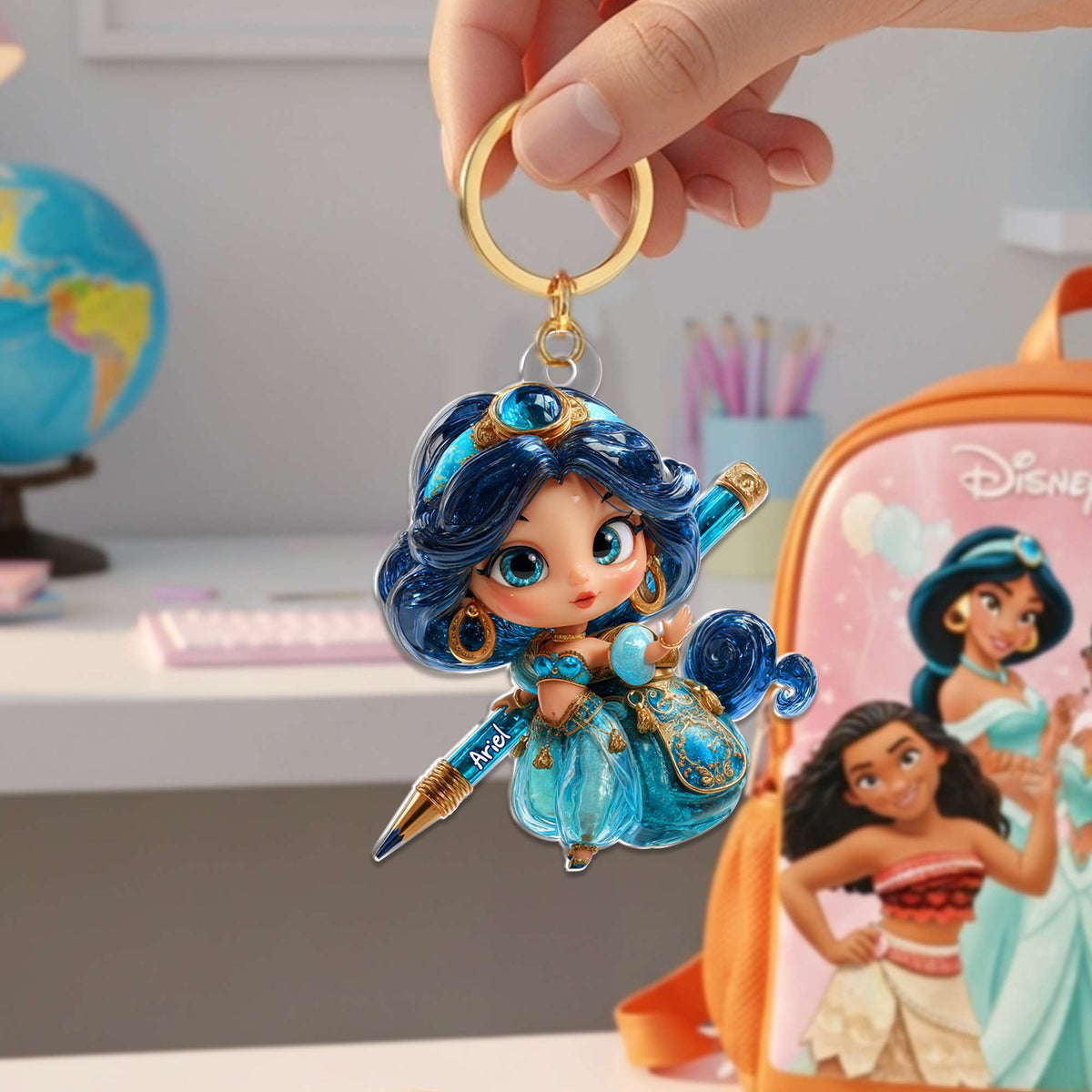 Lovely Princess Acrylic Keychain - Personalized Back To School Gifts For Kid 04TGLU260625-Homacus