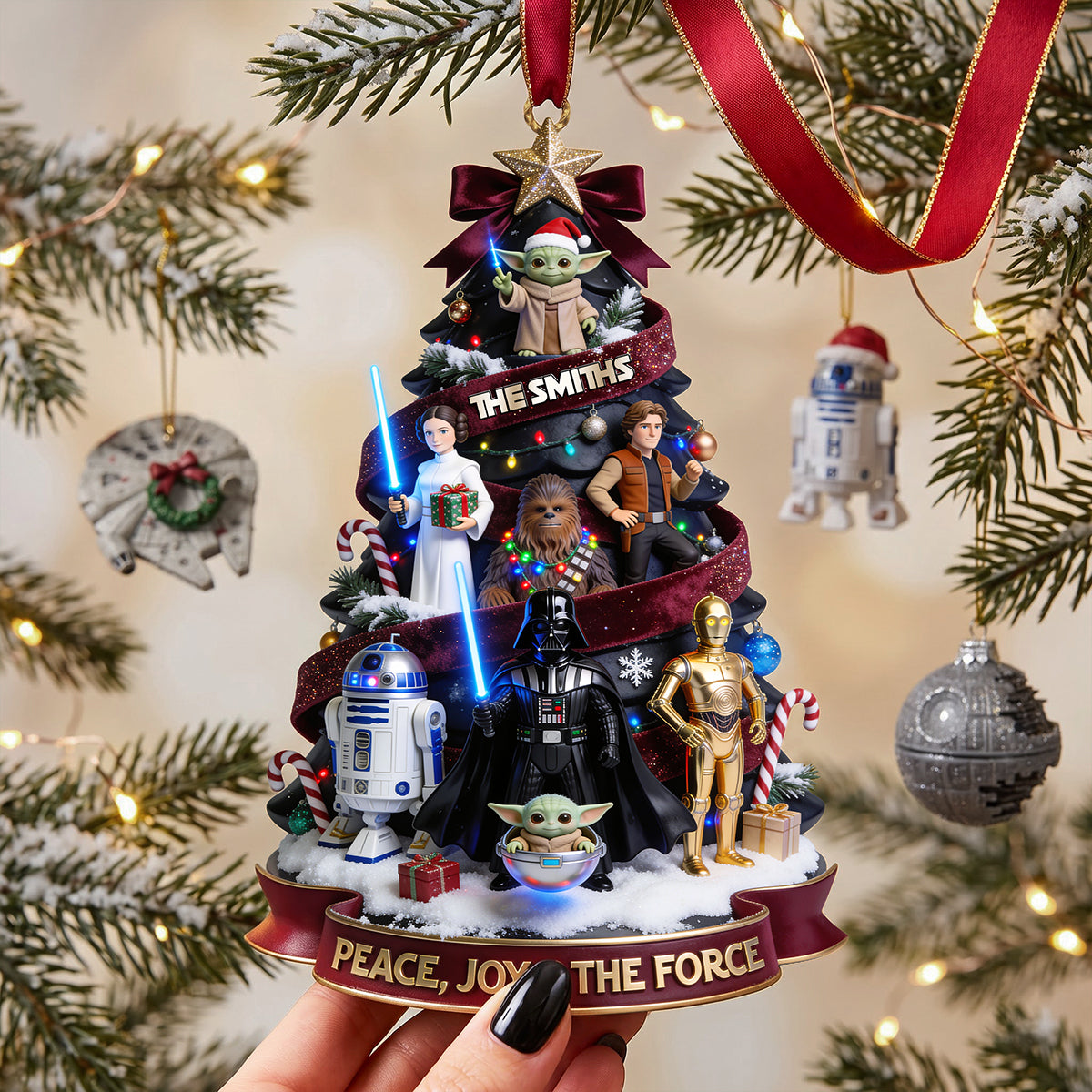 Cosmic Christmas Acrylic Ornament -  Personalize Gifts For Family 03tota140826