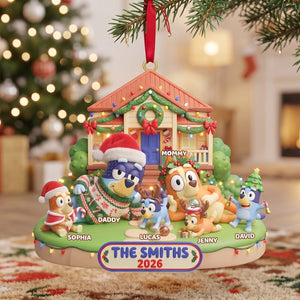 Cozy Family Christmas Ornament - Personalized Gifts For Family Christmas Ornament 04TYTN150826
