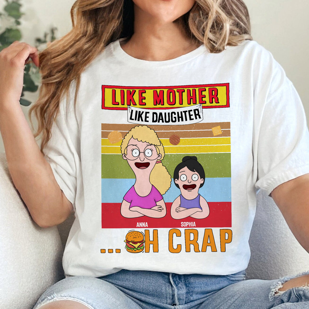 Personalized Gifts For Mom Shirt 03xqtn050325hg Like Mother Like Daughters-Homacus