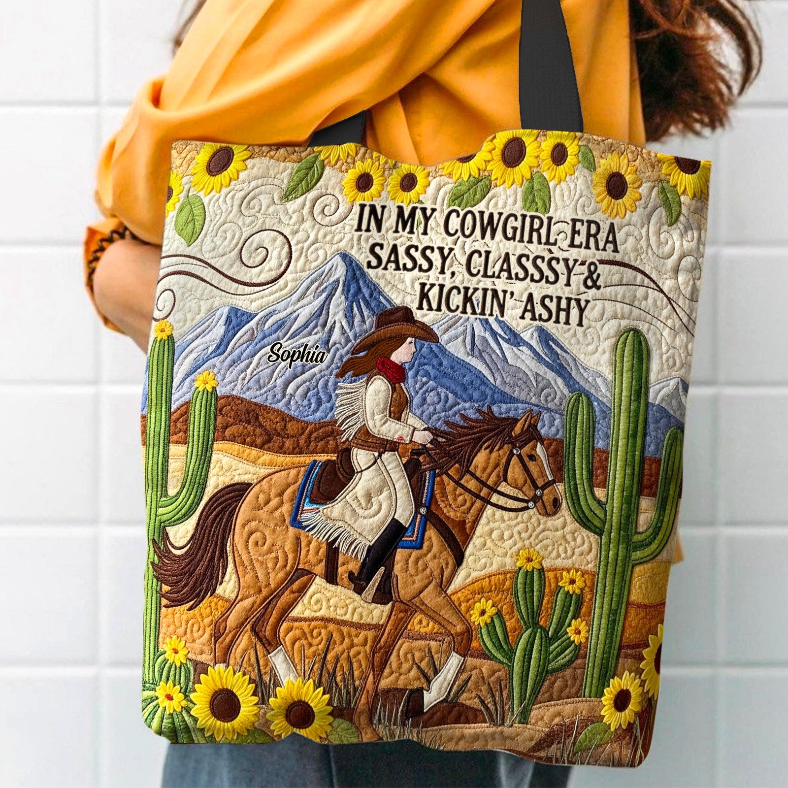 Wild Cowgirl Aesthetic Tote Bag, Personalized Gifts For Cowgirl 01qhtn230725-Homacus